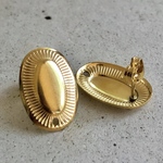 ２個(1ペア) 304ステンレス デザインピアス オーバル  ピアス ステンレス ピアス 金属アレルギー アレルギー 金属アレルギー対応 ゴールド 素材 パーツ 