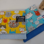 大きめ*CAT*やわらかガーゼハンカチ2枚セット