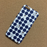 ひつじとドット ネイビーiPhoneケース
