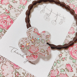 リバティ フェリシテ お花のヘアゴム