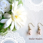 SALE ＊パールピアス＊クリーム＊