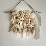 【送料無料】ドライフラワー　流木タペストリー