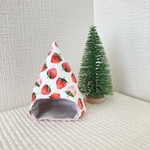 omame様専用💗ハムスターのコットンテント⛺いちご🍓柄