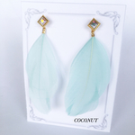 ♯２６４≪新作≫春夏のフェザーピアス(チタン）