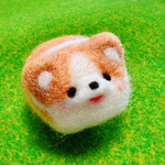 【羊毛フェルト】とてとておさんぽ🐾*･ コーギーさん マスコット【犬/お散歩/コーギー】