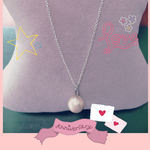 大人可愛いsilver925コットンパールネックレス