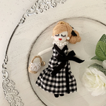 【送料無料】カシュクールワンピルルベちゃん　ギンガム
