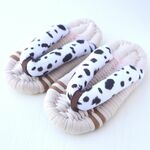minne限定【ダルメシアン】ルームシューズ　スリッパ　エコ　布ぞうり　健康