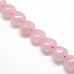 ★半連売り★ローズクォーツ ハートカット [RoseQuartz]  ピンク　約10mm
