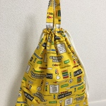 ☆持ち手つき巾着　約37×30