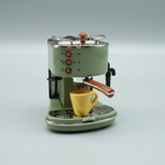 1/6 ミニチュア コーヒーマシン コーヒー器具 カーキ