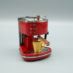 1/6 ミニチュア コーヒーマシン コーヒー器具 レッド