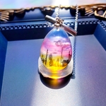 【雲レジン ネックレス】*｡･+宵の空+･｡*【空レジン】
