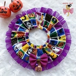再販‎‪𓍯 ‬𝖧𝖺𝗅𝗅𝗈𝗐𝖾𝖾𝗇 𝟸𝟶𝟸𝟸⑅ 🎃 𝗅𝗈𝗏𝖾𝗅𝗒 🎀 𝖢𝖺𝗍 𝖿𝗋𝗂𝗅𝗅𝗌 ୨୧ × パープルオーガンジーフリル ‪‪❤︎‬ シュシュ首輪‎‪‎‪𓍯 ‬#猫首輪 