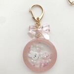 りぼんチャーム୨୧*。うさぎさん しゃかしゃかキーホルダー* 