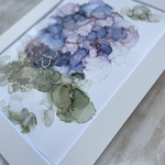 送料無料　Prairie 紫陽花アートA4アルコールインクアート