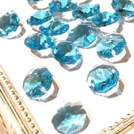 12個入り14mm2穴オクタゴンシャンデリアパーツ（305アクア）