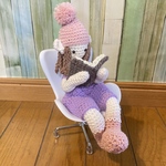 あみぐるみ　紫色の妖精