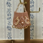 1/6ドール用 ビーズ刺繍のバッグ（F)