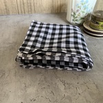 リネンハンカチ☆50×50☆ベルギー産リベコ社☆ギンガムチェック