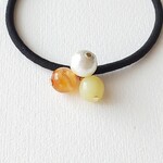 ヘアゴム＊レモン＊天然石
