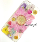 iPhone押し花ケースカバー