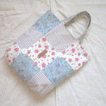 私のくったりトートバッグ☆色いろパッチ6270・サブバッグ・エコバッグ