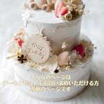 Birthday Weddingプレート ※ クレイケーキ と一緒にご注文いただける方専用