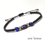 《送料無料》コードブレスレット✧ラピスラズリ