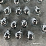 import ガラスチャーム 艶消し10ヶ
