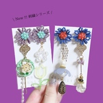 刺繍シリーズピアス【右】2way | melancholily