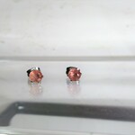 再販)アフリカンストロベリークオーツの一粒ピアス