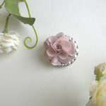 バラとパールのクリップ
