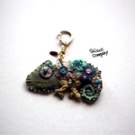 お花歯車シリーズ カメレオンがキーホルダー