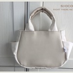 【SIOCO del Aprile】 Ricoシリーズ　本革×8号帆布トートバッグ《Bianco》送料込み！
