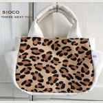 【SIOCO del Aprile】 Ricoシリーズ　ハラコ×8号帆布トートバッグ《Leopardo》送料込み！