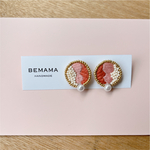 刺繍ピアス『konami』