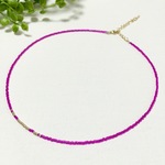 magenta necklace     マゼンタネックレス