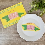 アスパラベーコンワニ🐊🥓ポストカードandステッカーセット