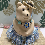  🌺🌴北欧白しろくま貯金箱　雑貨　ハワイアン気分に…｡