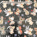 デザインペーパー・コラージュペーパー・15枚入A4☆No.48