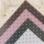 【2月再販】[D-66] A4両面デザインペーパー♡lace×heartシリーズ【モノトーン+ピンク＆ブラック】♡ 2種×各15枚＝計30枚入