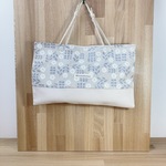 車載にも！変身(⁈) ecoなどこでもティッシュケース  箱なしティッシュ用(エコティッシュ)　北欧柄　生成り×グレー