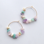 ふんわりマーメイドピアス(フープ)