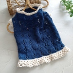 犬服　コットンフリルセーター