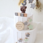 ゲスト様専用　オリジナルクレイケーキ☆1歳誕生日ケーキ　誕生日ケーキ　記念日　自宅撮影　1歳以外でも承ってます♪