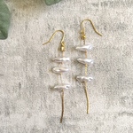 イヤリング/樹脂フック対応　大人シンプルピアス e128