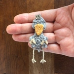 王様ハシビロコウ（正面）　ブローチ