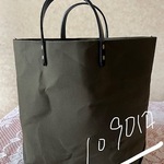縦長？パラフィン帆布トートバック　アーミー系　ハンドメイド