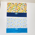 【お名前刺繍無料サービス】〈２枚セット〉くるま柄★ ランチョンマット★男の子★